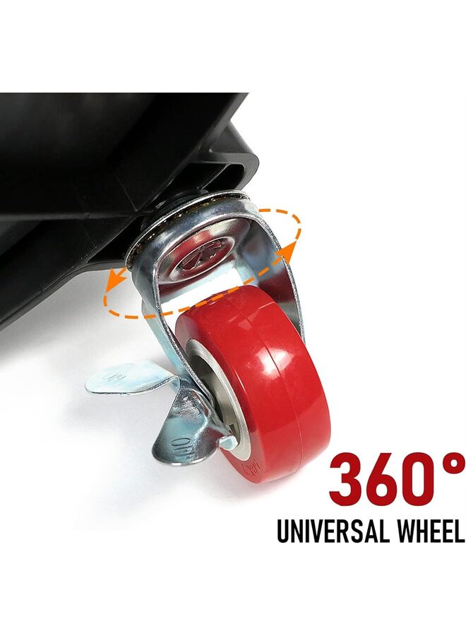 LAMAY Bucket Dolly,1 Set Removable Car Wash Bucket Dolly with Car Wash Bucket Insert,Rolling Bucket Dolly with Heavy Duty 360 Degree Wheel Swivel Casters,for Car Washing Detailing Smoother Ma - Image 5